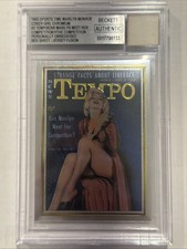 1993 Sports Time Marilyn Monroe Cover Girl Chromium Owned/Used Bed Sheet picture