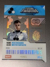 2026 Topps Finest Fantastic 4 Reed Richards Future Foundation ID Card 31/65 SP picture
