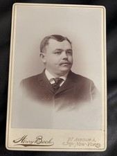 1880s-90s Baseball HOF MLB RHP Pud Galvin NYC Cabinet Card picture