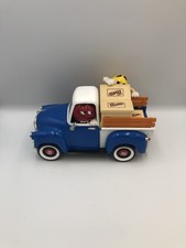 M&M's Sweet Wheelin Red’s Garage Blue Pick Up Truck Candy Dispenser w/Yellow picture