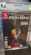 🔥INFAMOUS IRON MAN #1 CGC 9.8 1ST DR DOOM AS IRON MAN AVENGERS DOOMSDAY 2016 🔥 picture