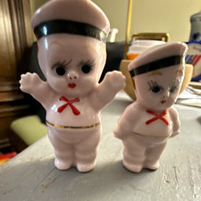 Porcelain kewpie sailor boys from Japan all in pink with gold red and black deco picture