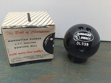 Vintage Manhattan Rubber DL999 Bowling  Ball Salesman Sample EUC picture