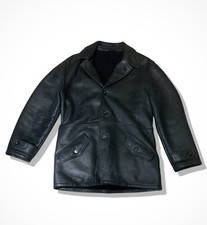 90’s Giorgio Armani Le Collezioni Shearling Leather Fur Lined Coat Size 38 (M) picture