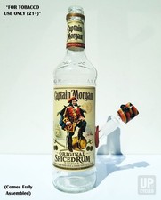 Capt Morgan Tobacco Pipe Pack - Handcrafted Authentic Glass Bottle - Made in USA picture