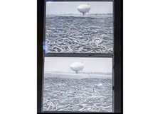 1930s Bird & Son Blimp Dennison Airport Neponset Rubber Glass Negatives (2) OOAK picture