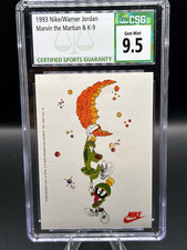 Nike 1993 Nike/Warner Jordan Looney Tunes #56 Marvin & K-9 Graded Cert picture