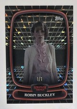 2025 Topps Stranger Things High Tek- Black Hawkins Lab #8 Robin Buckley 1/1 picture