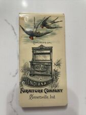 1900 Indiana Furniture Company Celluloid Advertising Calendar/Book Connersville picture