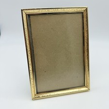 Vintage Gold Tone Picture Frame Brass Free Standing picture