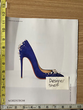 Christian Louboutin Blue Rhinestone Shoes For Nordstrom 2016 Print Advertisement picture