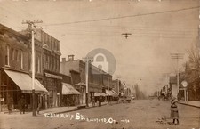 Rockford OH Ohio 1910 North Main Street View RPPC Photo Postcard COPY picture