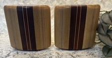 Vintage Mid-Century Modern Wood Book Ends Danish Minimalist Timeless Office picture