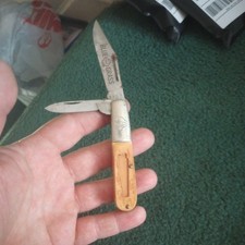 vintage 0919 Belknap Blue Grass Barlow pocket knife. picture