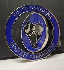 RARE South Carolina Ancient FreeMason Rotating Challenge Coin  picture
