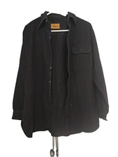 vintage u.s. navy world war 2 cpo.wool.shirt jacket.dark navy blue. picture