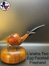 Vintage L’anatra Two Egg Faceted Freehand Tobacco Pipe picture