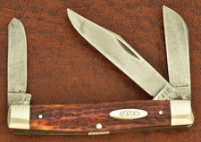 RARE CASE XX 1940-1964 RED BONE BIG STOCKMAN KNIFE 6392 NICE USA (37520) picture