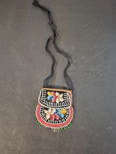 Vintage Native American Beaded Coin Purse Floral Design picture