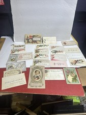 Antique Vintage Ephemera Lot ~ 20 Victorian Calling Cards picture