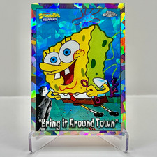 2025 Topps Chrome SpongeBob Bring It Around Town Night Shift Manager SSP picture