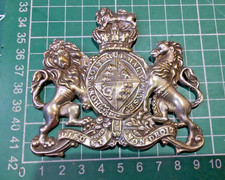 Vintage/antique metal element featuring the British Royal Coat of Arms picture