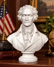 Alexander Hamilton Bust, Founding Father Sculpture, American History Decor picture