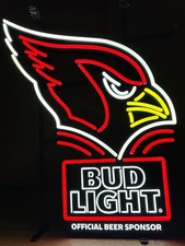 AUTHENTIC NEW BUD LIGHT NFL ARIZONA CARDINALS LED SIGN picture