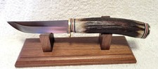 Custom-Made Knife, Morseth Style, Finland Blade, Stag Handle picture