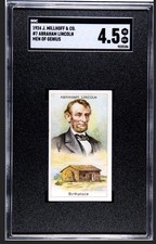 1924 J. Millhoff & Co. Men of Genius Set Abraham Lincoln SGC 4.5 picture