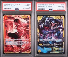 PSA10 Consecutive Numbers: Portgas D. Ace & Marshall D. Teach (2 Sets) picture