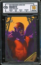 2020 Panini Marvel 80 Years C49 FULL ART C CARD ~ Magneto ~ CG 10 PRISTINE picture