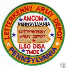 US ARMY POST PATCH, LETTERKENNY ARMY DEPOT, PENNSYLVANIA                       Y picture