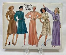 Vintage Vogue’s Basic Design Sewing Pattern No. 2741 Dress & Tie Size 16 picture
