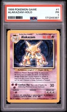 1999 Pokemon Base Set WOTC TCG Alakazam Holo #1     1/102    PSA 1 picture