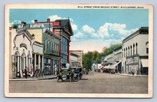 J87/ Middleport Ohio Postcard c1920 Mill Street Second St Stores 696 picture