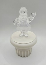 Swarovski Vintage Crystal Waving Santa Claus Figurine Retired Box Holiday Decor picture