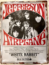 FREE SHIPPING BUY or make OFFER B4 it’s SOLD Jefferson airplane 12x16 TIN SIGN picture