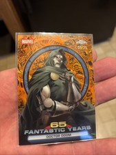 2026 Topps Chrome Marvel DOCTOR DOOM 65 Fantastic Years #FY-05 Orange /25 picture