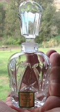 Vintage Marquis Waterford Crystal Hand Cut German Perfume Bottle with Stopper picture