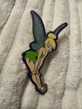 2004 DLR - Tinker Bell with Hands on Knees Disney Glitter HTF picture
