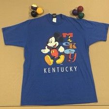 Mickey Unlimited Disney Mickey Mouse Kentucky Blue T-Shirt Unisex Adult XL picture