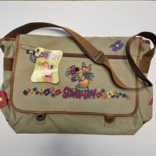 VTG 1998 Scooby Doo Cartoon Network Embroidered Canvas Messenger Bag Y2K New/Tag picture