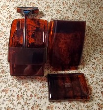 VTG 80’s Women’s Schick Personal Touch Tortoise Shell Case Razor picture