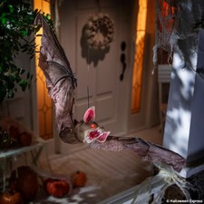 Animated Light-Up Flying Bat Halloween Decoration picture
