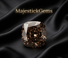 3 Ct Cushion Cut Brown Lab Grown Diamond VVS1 D Certified Loose Stone picture