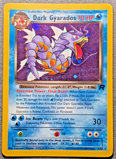 Pokemon English Vintage Team Rocket Unlimited 2000 - Dark Gyarados 8/82 Holo LP picture