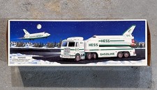 Vintage 1999 Hess Toy Truck And Space Shuttle With Satellite Brand New In Box picture