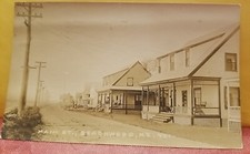Beachwood Maine ME RPPC Real Photo Postcard Houses Dirt Road 1930 picture