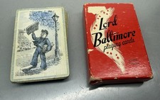 Vintage Rexall Drug Stores ~ Lord Baltimore Playing Cards ~ Worn  picture